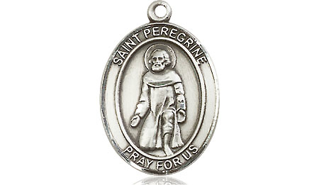 Sterling Silver Saint Peregrine Laziosi Medal - With Box