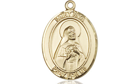 14kt Gold Filled Saint Rita of Cascia Medal