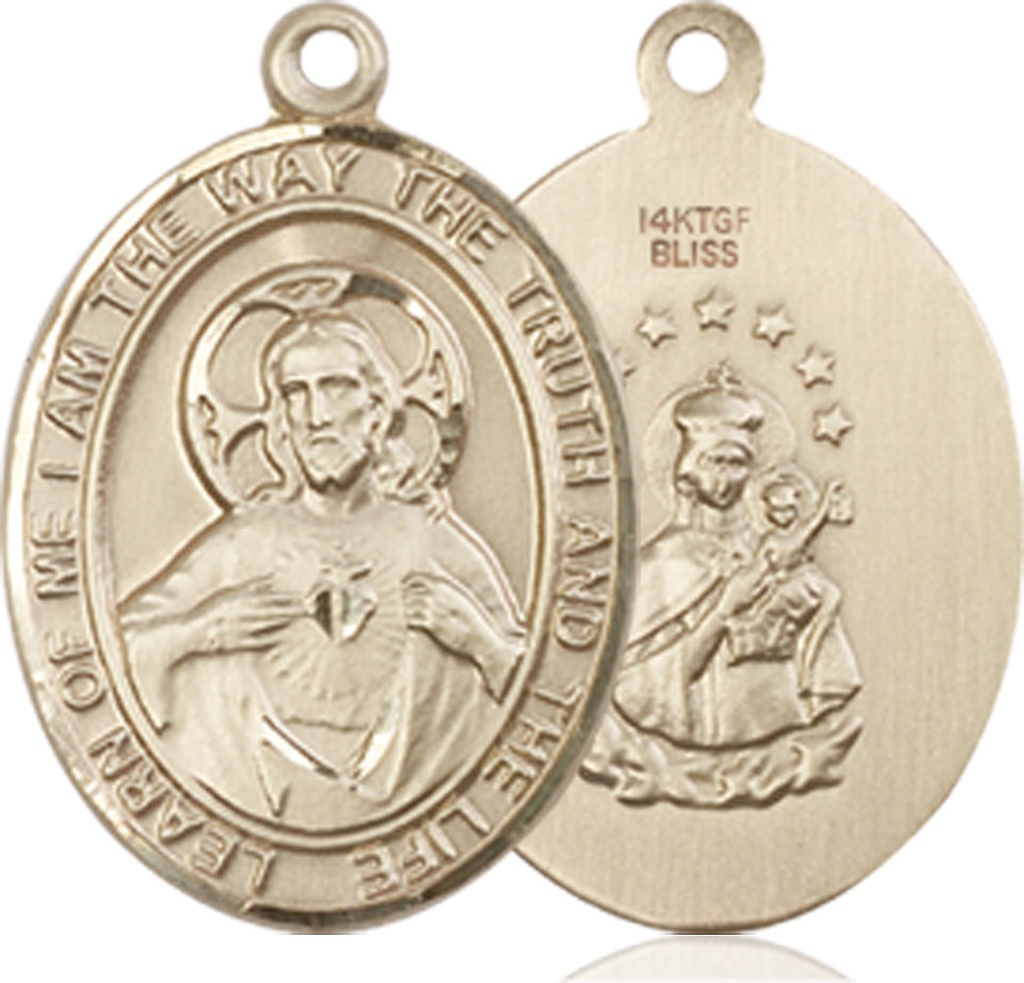 14kt Gold Filled Scapular Medal