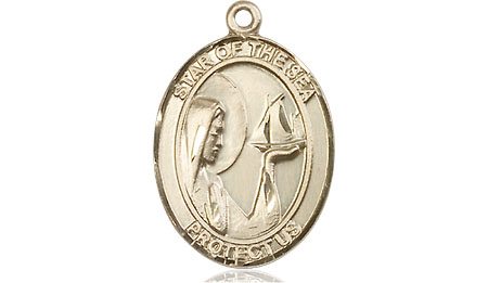 14kt Gold Filled Our Lady Star of the Sea Medal
