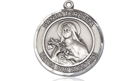 Sterling Silver Santa Teresita Medal