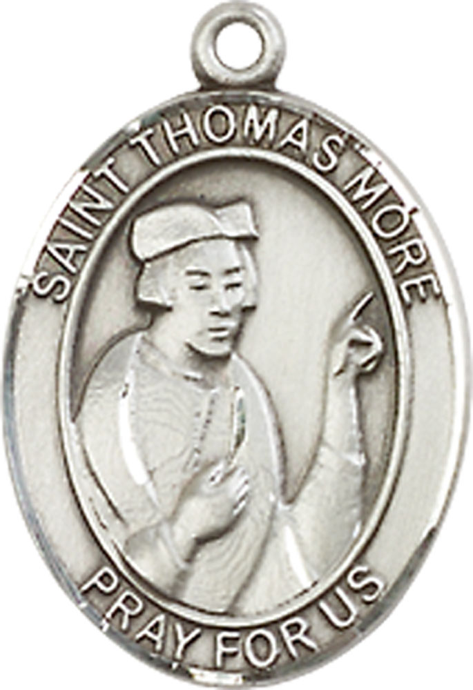 Sterling Silver Saint Thomas More Medal