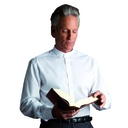 Shirt for Cassock in cotton blend – long sleeve – regular fit In Cotton Blend