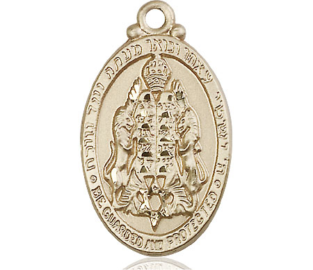 14kt Gold Jewish Protection Medal