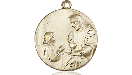 14kt Gold Christ &amp; Child Medal