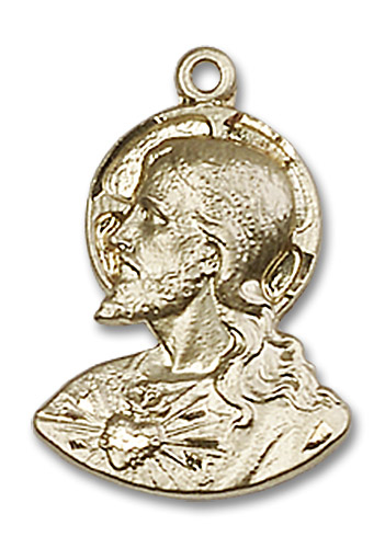 14kt Gold Head of Christ Medal