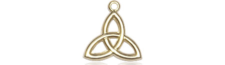 14kt Gold Trinity Irish Knot Medal