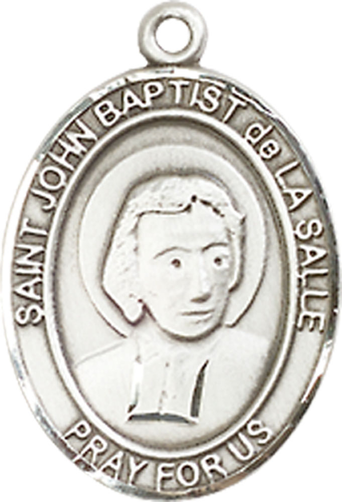 Sterling Silver Saint John Baptist de la Salle Medal