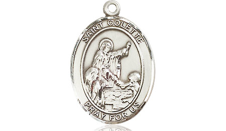 Sterling Silver Saint Colette Medal