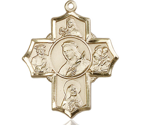 14kt Gold Philomena Theresa Rita Antony Jude Medal