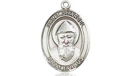 Sterling Silver Saint Sharbel Medal