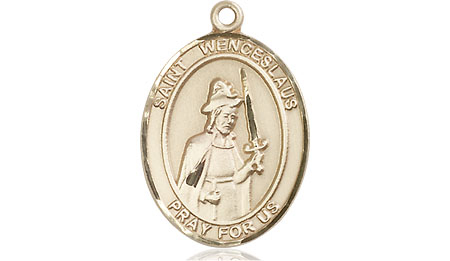 14kt Gold Filled Saint Wenceslaus Medal
