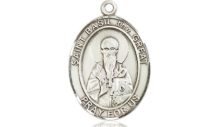 Sterling Silver Saint Basil the Great Medal