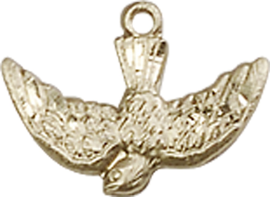 14kt Gold Holy Spirit Medal