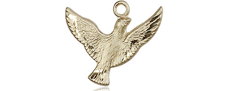 14kt Gold Holy Spirit Medal