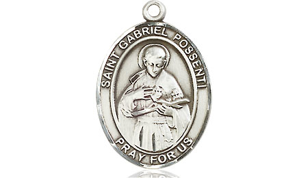 Sterling Silver Saint Gabriel Possenti Medal