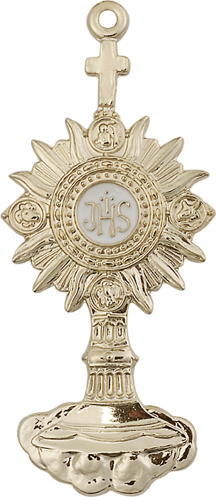 14kt Gold Monstrance Medal