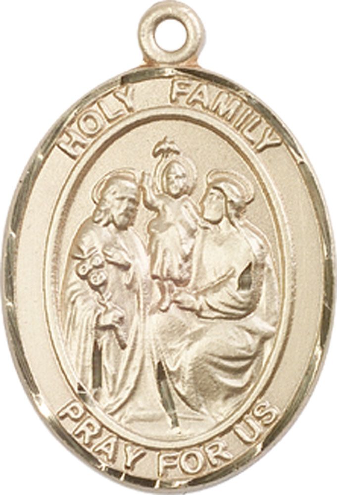 14kt Gold Holy Family Medal
