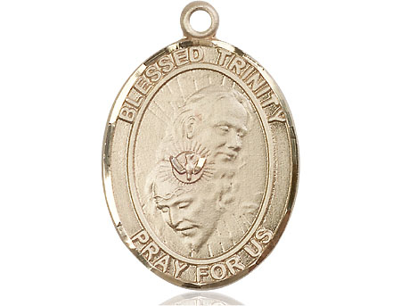 14kt Gold Blessed Trinity Medal