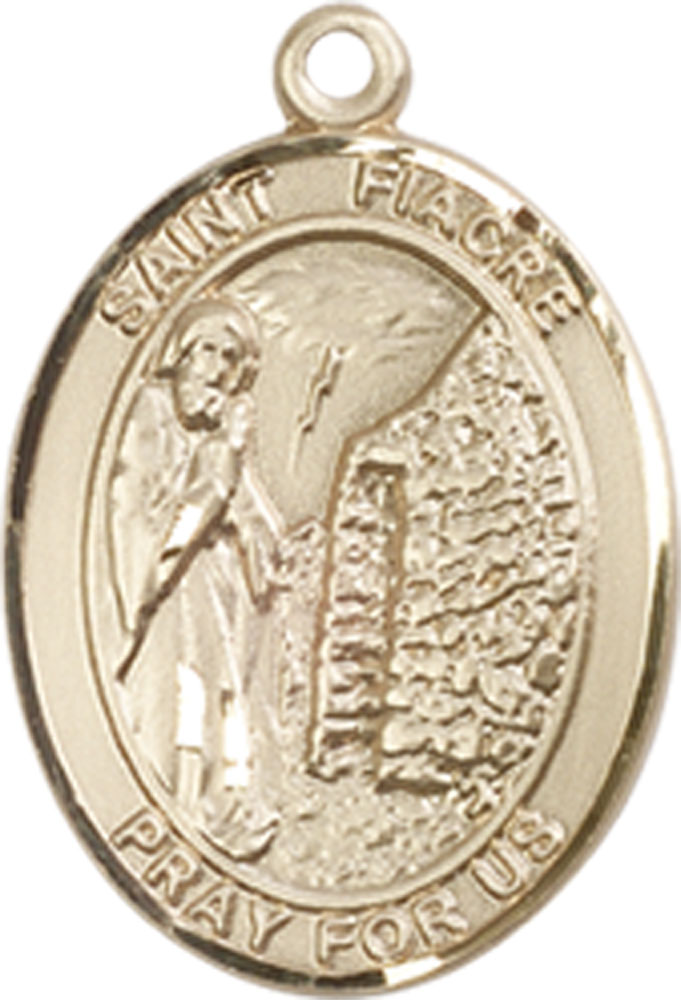14kt Gold Filled Saint Fiacre Medal