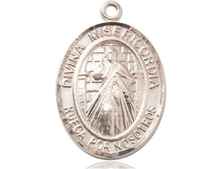 14kt Gold Divina Misericordia Medal