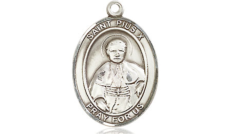 Sterling Silver Saint Pius X Medal