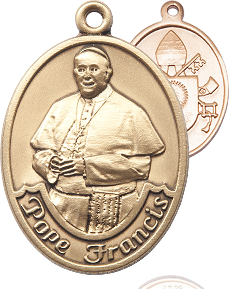 14kt Gold Pope Francis Medal
