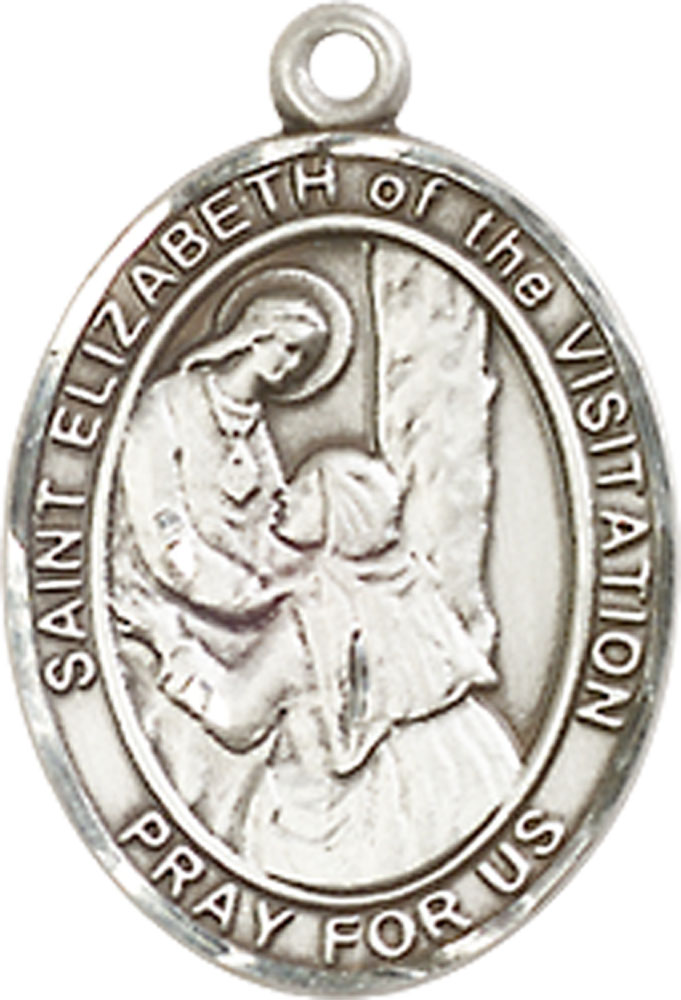 Sterling Silver Saint Elizabeth of the Visitation Medal