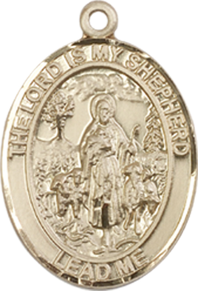 14kt Gold Lord Is My Shepherd Medal