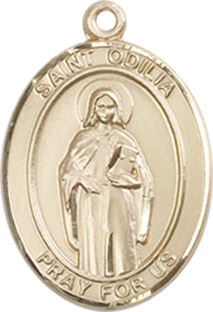 14kt Gold Filled Saint Odilia Medal