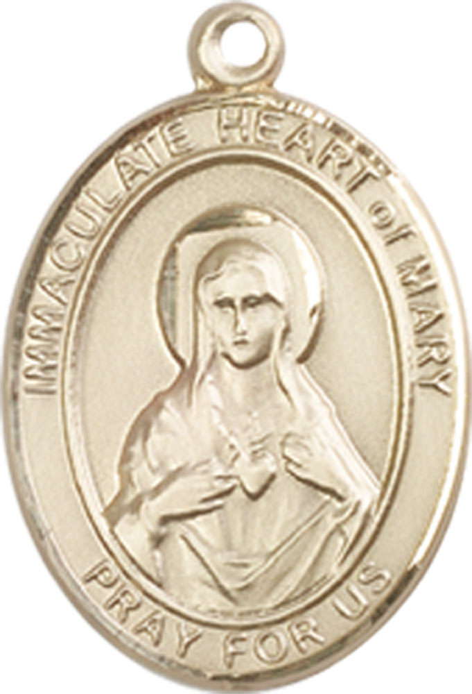 14kt Gold Immaculate Heart of Mary Medal