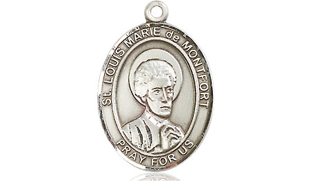 Sterling Silver Saint Louis Marie de Montfort Medal