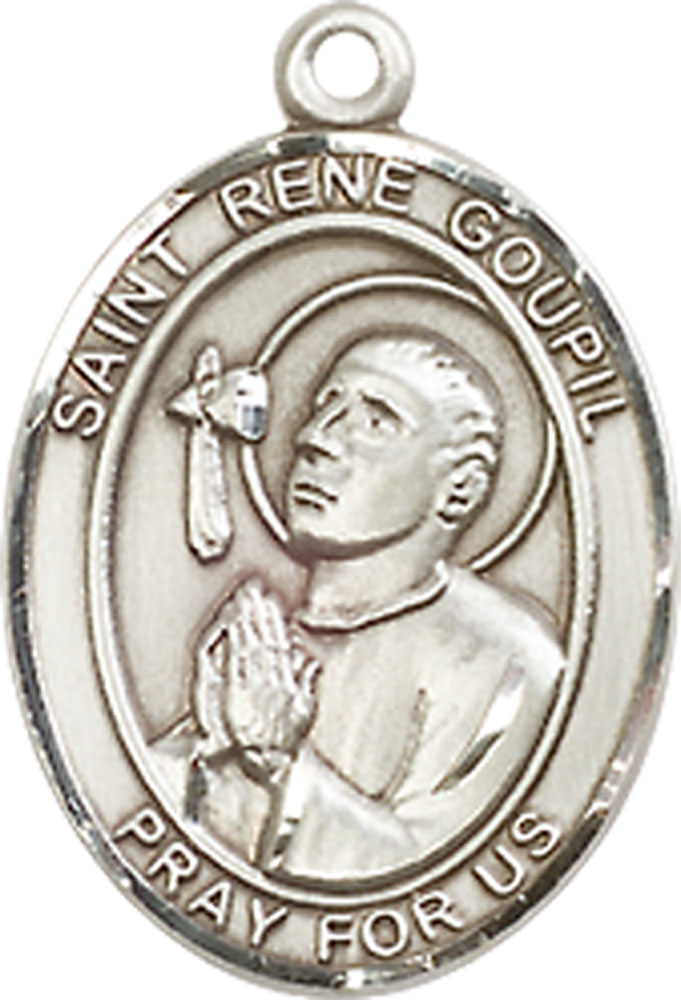 Sterling Silver Saint Rene Goupil Medal
