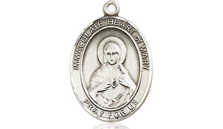 Sterling Silver Immaculate Heart of Mary Medal