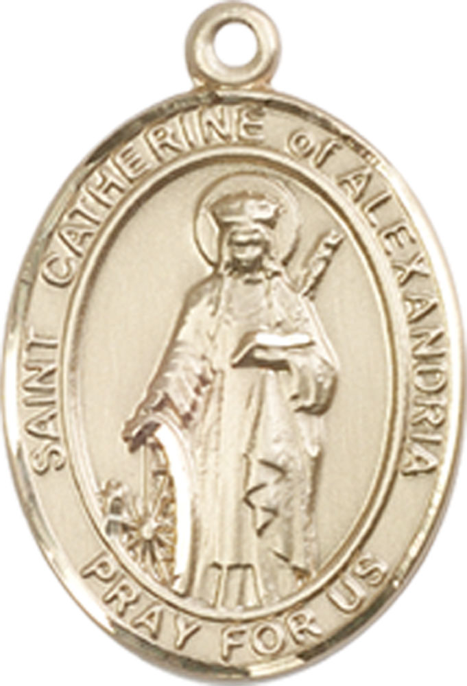 14kt Gold Filled Saint Catherine of Alexandria Medal