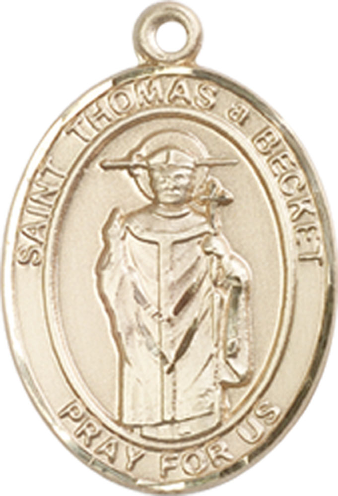 14kt Gold Filled Saint Thomas A Becket Medal