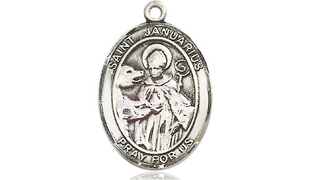 Sterling Silver Saint Januarius Medal