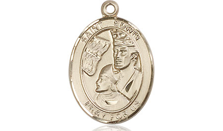 14kt Gold Filled Saint Edwin Medal