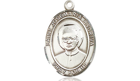 Sterling Silver Saint Josemaria Escriva Medal