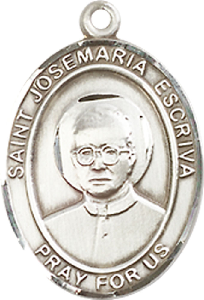 Sterling Silver Saint Josemaria Escriva Medal