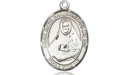 Sterling Silver Saint Rose Philippine Medal