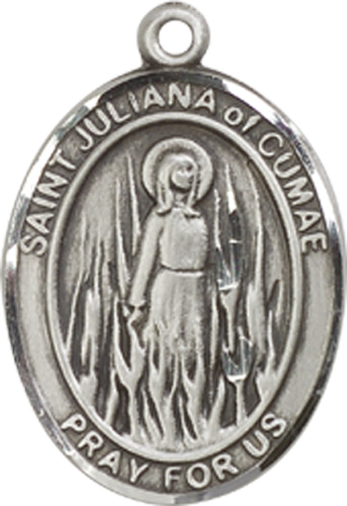 Sterling Silver Saint Juliana Medal