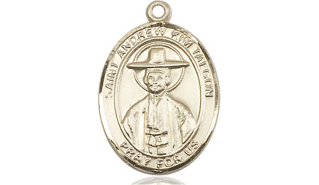 14kt Gold Filled Saint Andrew Kim Taegon Medal
