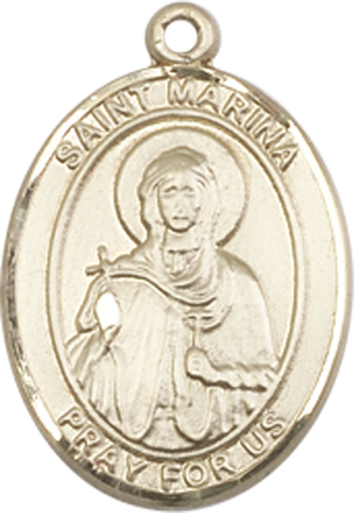 14kt Gold Filled Saint Marina Medal
