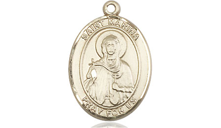 14kt Gold Filled Saint Marina Medal