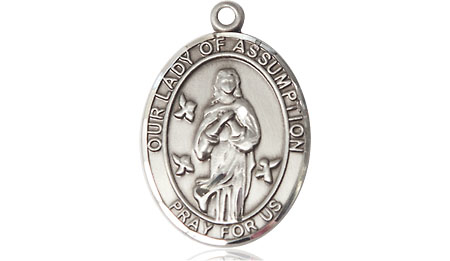 Sterling Silver Our Lady of Assumption Medal