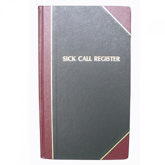 Standard Sick Call Register-2500 Entries