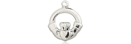 Sterling Silver Claddagh Medal