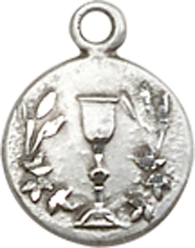 Sterling Silver Communion Chalice Medal