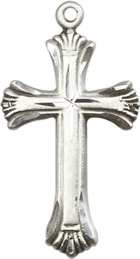 Sterling Silver Cross Medal - With Box